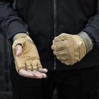 Тактичні Військові Рукавички Без Пальців Для Військових Койот Tactical Gloves PRO Coyot L Безпалі Армійські Штурмові - зображення 11