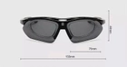 Окуляри тактичні / захисні тактичні поляризовані окуляри з 5 лінзами / балістичні окуляри M-FRAME Hybrid - зображення 6