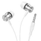 Наушники BOROFONE Platinum metal universal earphones with microphone BM75 1,2m White