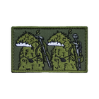 Патч Флорки снайперы, прямоугольный, олива - изображение 1