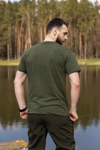 Тактична камуфляжна футболка Олива (Розмір 56) - зображення 3
