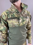 Військова тактична сорочка Убакс Tactic довгий рукав РІП-СТОП, бойова сорочка, мультикам 52 - зображення 7