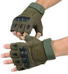 Тактические перчатки беспалые Oakley XL олива - изображение 1