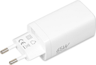 Зарядний пристрій iBOX GaN C-65 PD65W 1x USB-A 2x USB-C 5 A (ILUC65W) - зображення 3