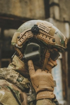 Каска шлем тактический защита FAST NIJ IIIA баллистический шлем кевларовый UKRDEF мультикам - изображение 10
