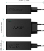 Зарядний пристрій Aukey PA-U36 4x USB-A 8A (0601629299099) - зображення 4