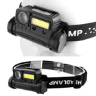Фонарь налобный с датчиком движения и USB BL 123 COB