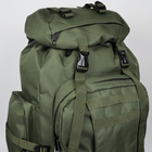 Рюкзак тактичний 90л із сумкою-органайзером Oxford 800D Олива - зображення 8
