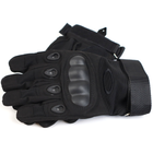 Тактические рукавицы Oakley полнопалые размер М Черные - изображение 3