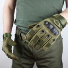 Тактичні рукавиці Oakley повнопалі розмір L Олива - зображення 6
