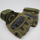 Тактичні рукавиці Oakley без пальців розмір L Олива - зображення 6
