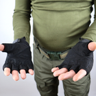 Тактические рукавицы Oakley без пальцев размер L Черные - изображение 4