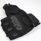 Тактичні рукавиці Oakley без пальців розмір М Чорні - зображення 1