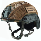 Каска шлем тактический защита | Кавер Мультикам "FAST NIJ IIIA" баллистический шлем кевларовый Хаки - изображение 1