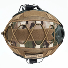 Каска шолом тактичний | Активні Навушники EARMOR M32H Кавер Мультикам "FAST NIJ IIIA" балістичний Хакі - зображення 8