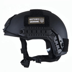 Каска шлем тактический защита FAST NIJ IIIA баллистический кевларовый Чёрный - изображение 7
