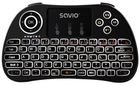 Клавіатура бездротова Savio KW-02 Bluetooth Black (5901986044055) - зображення 1