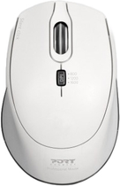 Mysz PORT Designs Office PRO Silent Wireless/USB White (900714) - obraz 1