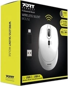 Mysz PORT Designs Office PRO Silent Wireless/USB White (900714) - obraz 3
