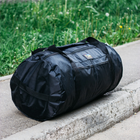 Рюкзак-сумка баул військова, армійський баул Оксфорд чорний 120 л тактичний баул. - зображення 8