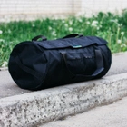 Рюкзак-сумка баул військова, армійський баул Оксфорд чорний 100 л тактичний баул з клапаном. - зображення 8