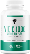 Witamina C + ekstrakt bioflawonoidów cytrusowych Trec Nutrition Vit. C 1000 Ultra Bioflav 100 kapsułek (5902114015169) - obraz 1