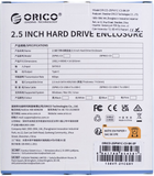 Зовнішня кишеня Orico 2.5" HDD/SSD ENCLOSURE USB 3.1 Gen 1 Type-C Black (25PW1C-C3-BK-EP) - зображення 5