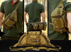 Тактическая поясная набедренная сумка Edibazzar 3058527337069 койот - изображение 9