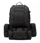 Тактический рюкзак с подсумками Eagle B08 55 литр Black (8142) - изображение 1