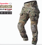 Тактические штаны G3 COMBAT PANTS MULTICAM боевые армейские брюки мультикам с наколенниками и спандекс вставками р.2XL