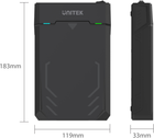 Зовнішня кишеня Unitek Y-3035 storage drive enclosure HDD/SSD enclosure Black 2.5/3.5" (Y-3035) - зображення 5