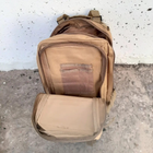 Рюкзак тактический на 40 литров штурмовой военный с системой molle Койот T0457 - изображение 6