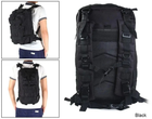 Тактичний штурмовий рюкзак Armour Tactical М25 Oxford 600D (з системою MOLLE) 25 літрів Чорний T410 - зображення 8