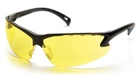 Защитные тактические очки Pyramex баллистические открытые стрелковые очки Pyramex Venture-3 (amber) желтые - изображение 2