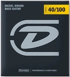 Струни для бас-гітари DUNLOP DBN40100 NICKEL WOUND LIGHT 40-100