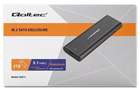Kieszeń zewnętrzna Qoltec na SSD 2,5" SATA USB Type-C 3.1 Czarna - obraz 8