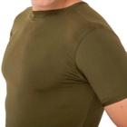 Літня футболка чоловіча тактична компресійна Jian 9193 розмір 2XL (52-54) Оливкова (Olive) - зображення 3