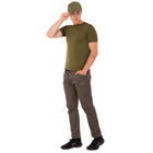 Летняя футболка мужская тактическая компрессионная Jian 9193 размер L (48-50) Оливковая (Olive) - изображение 5
