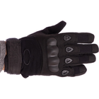 Перчатки мужские тактические с костяшками и закрытыми пальцами 4623 L Черный - изображение 8