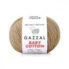 Пряжа Gazzal Baby Cotton 3424 Бежевый
