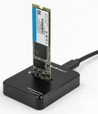 Док-станція Qoltec для SSD M.2 SATA Black - зображення 4