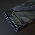 Тактичні рукавички із закритими пальцями Рукавички для військових TACTICAL Поліестер Кожзам Чорний (BC-8795) XL - зображення 6