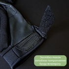 Тактичні рукавички із закритими пальцями Рукавички для військових TACTICAL Поліестер Кожзам Чорний (BC-8795) L - зображення 5