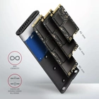 Zewnętrzna kieszeń Axagon na SSD M.2 SATA USB Type-C 3.2 Czarna (EEM2-SB2) - obraz 8