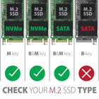 Zewnętrzna kieszeń Axagon na SSD M.2 SATA USB Type-C 3.2 Srebrna (EEM2-SG2) - obraz 9