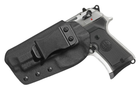 Внутрибрючная пластиковая (кайдекс) кобура A2TACTICAL для Beretta М9/92 левша черная (KD11) - изображение 1