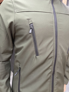 Куртка флісова тактична Softshell Олива M - зображення 6