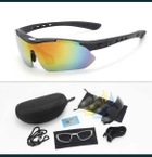Тактические очки / защитные поляризованные очки с 5 линзами / диоптрическая вставкой и ремешком / баллистические очки Oakley M-FRAME Hybrid