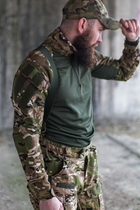 Военная AVIVA тактическая рубашка UBACS 2XL Зеленый (8047990) - изображение 4