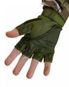 Перчатки тактические беспалые Хаки размер XL - изображение 3